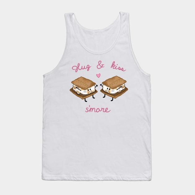 Hug and Kiss S'more Tank Top by RoserinArt